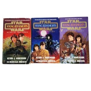 Vintage 1995 Star Wars Young Jedi Knights Paperback Books Set of 3